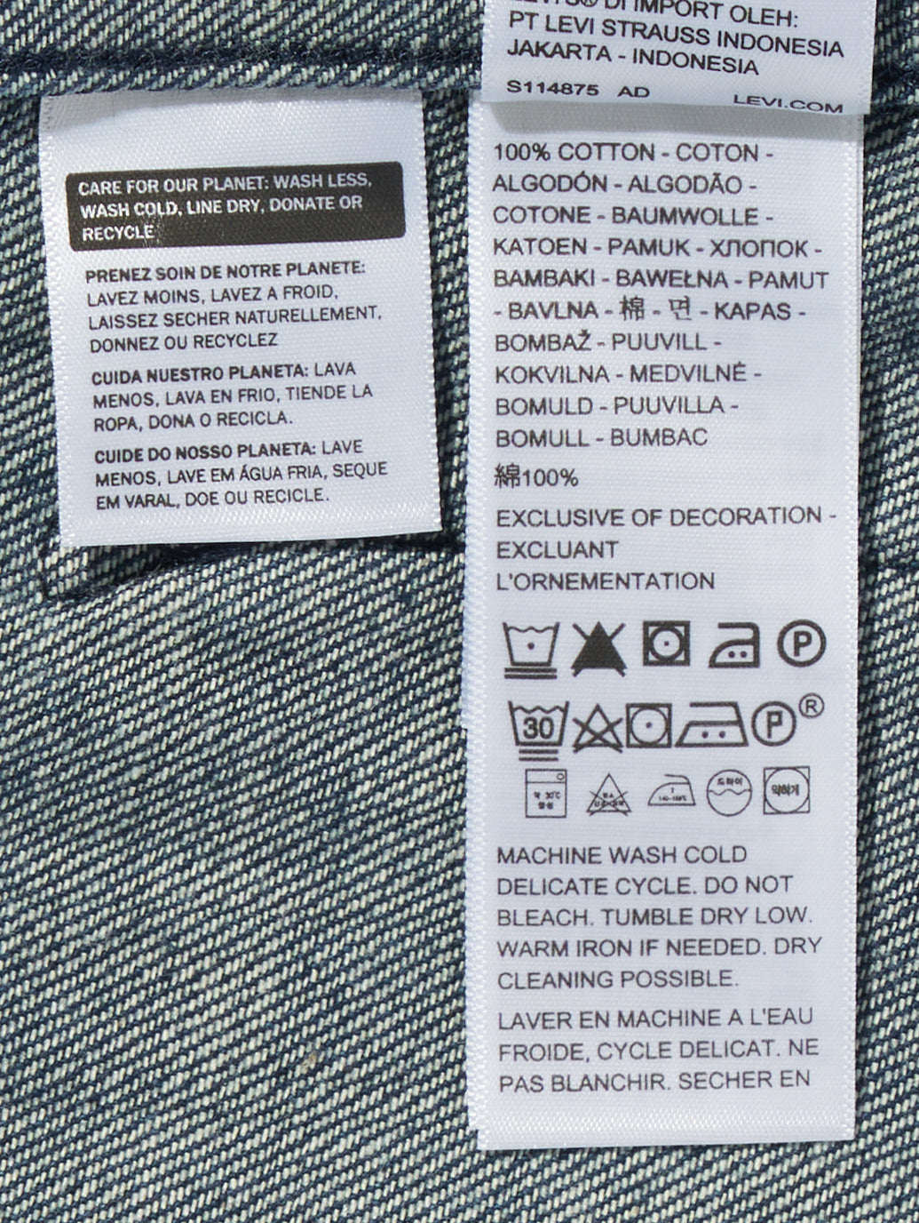 BLUETAB™ CHORE ブレザージャケット ダークインディゴ