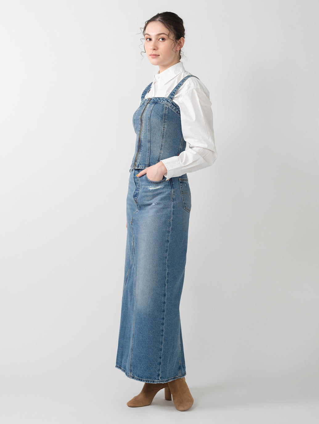 SCULPTED デニム ビスチェ