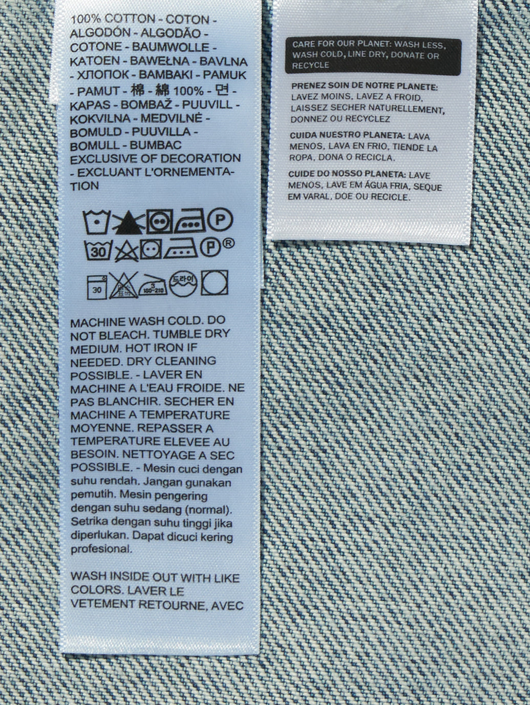 ツイステッドジャケットトラッカージャケット ミディアムインディゴ