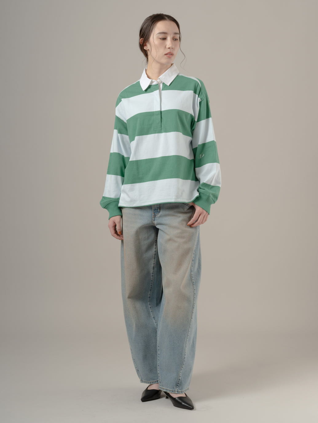 SUPER BAGGY バレルジーンズ ライトインディゴ