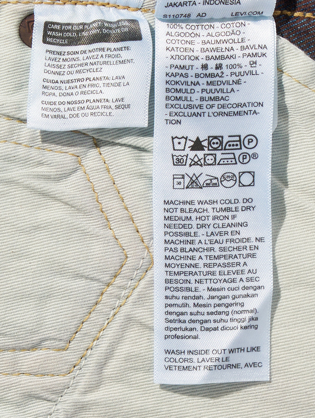 BLUETAB™ 501®'70S ジーンズ ミディアムインディゴ MADE IN JAPAN
