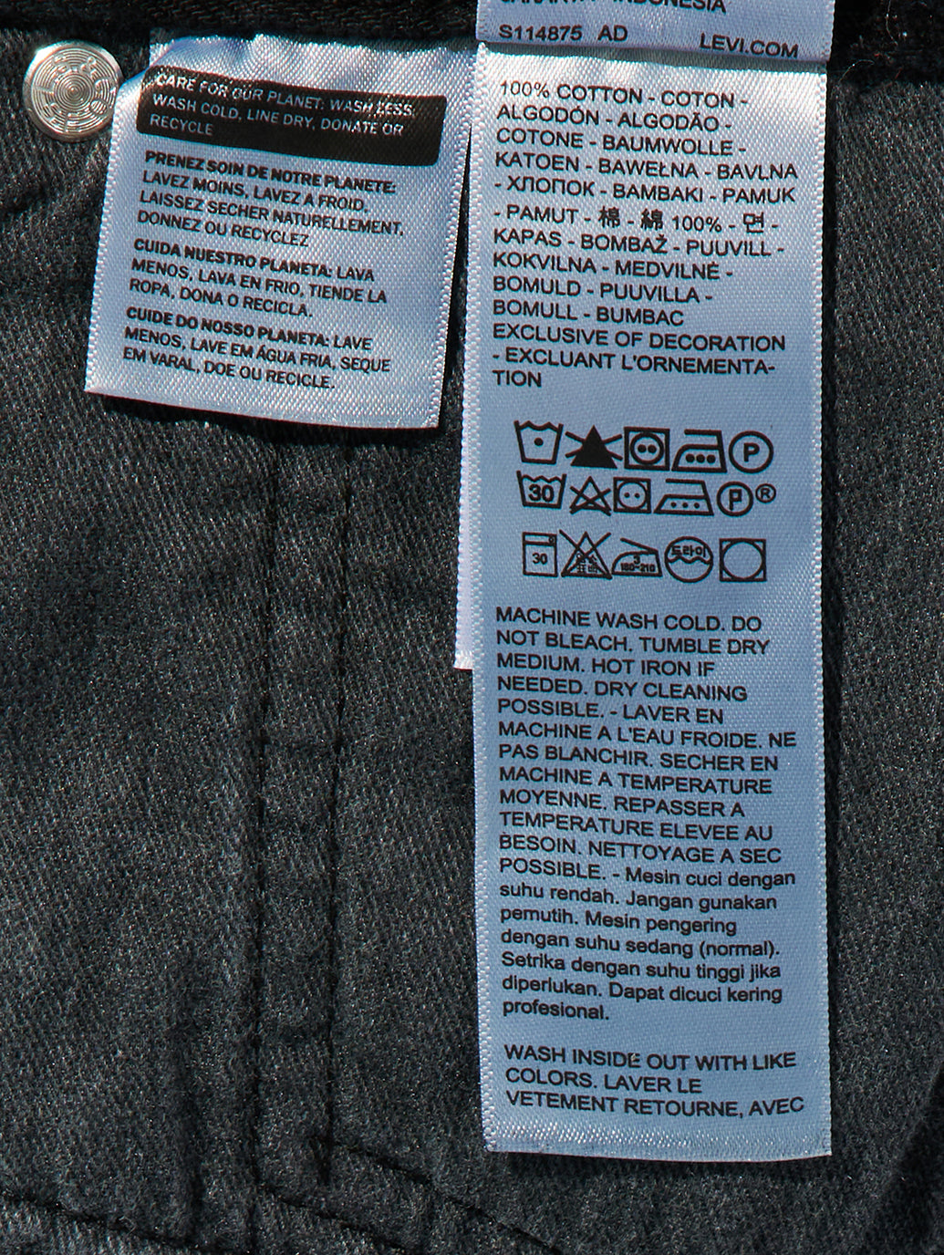 501 LOOSE BLACK OD