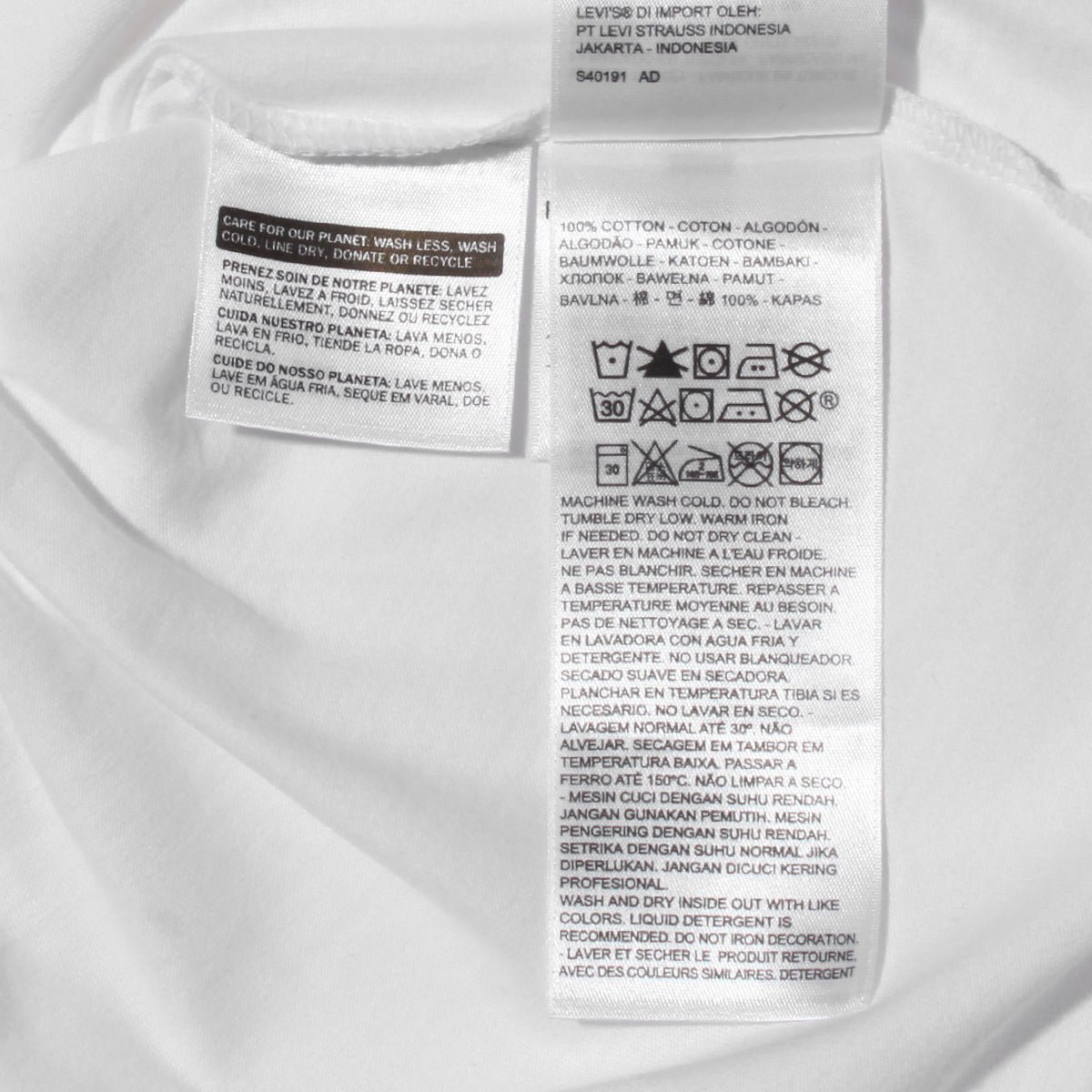 SS RELAXED FIT Tシャツ MV SSNL LOGO 2 WHITE