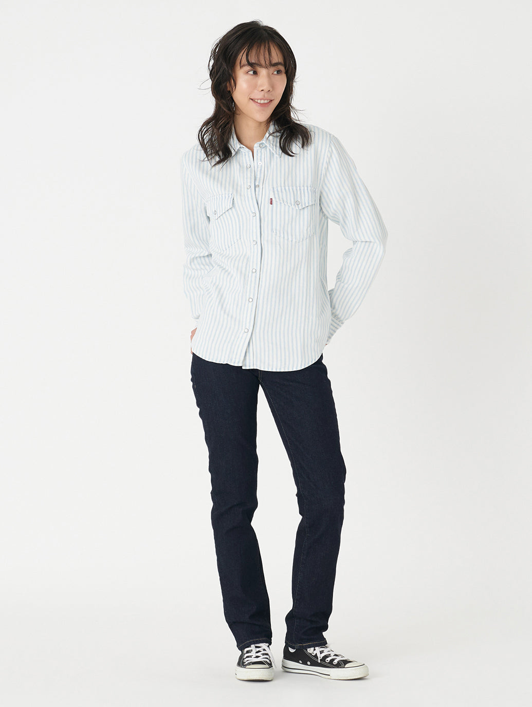 724 ハイライズ ストレート ダークインディゴ BLUE WAVE RINSE