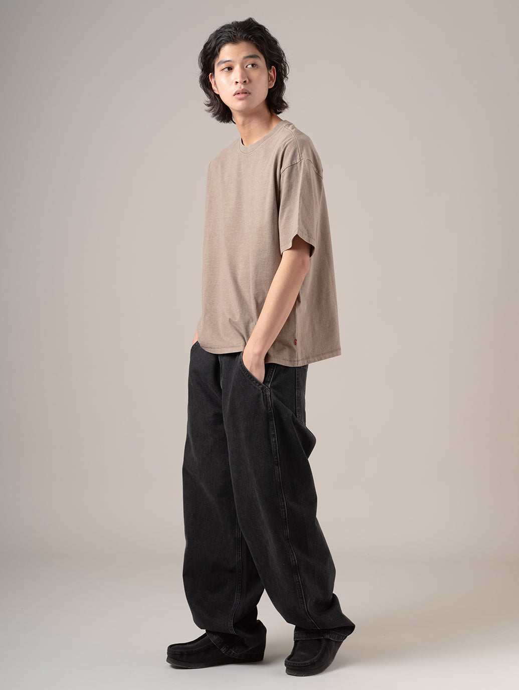 BAGGY バレルジーンズ ブラック