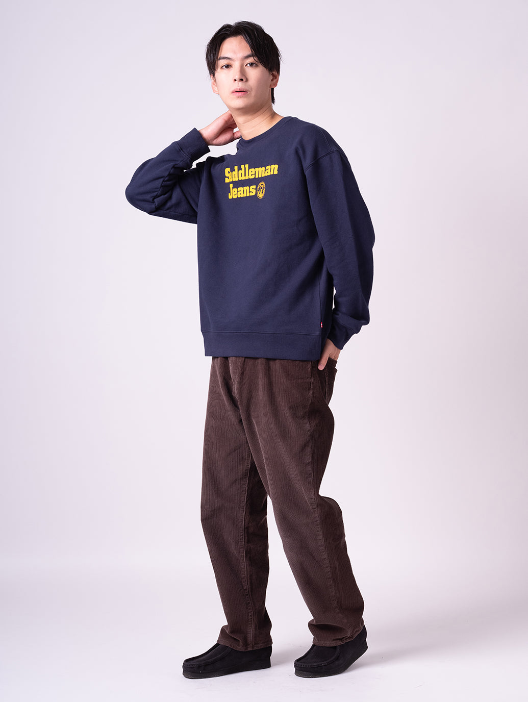 リラックス グラフィック クルーネック スウェット