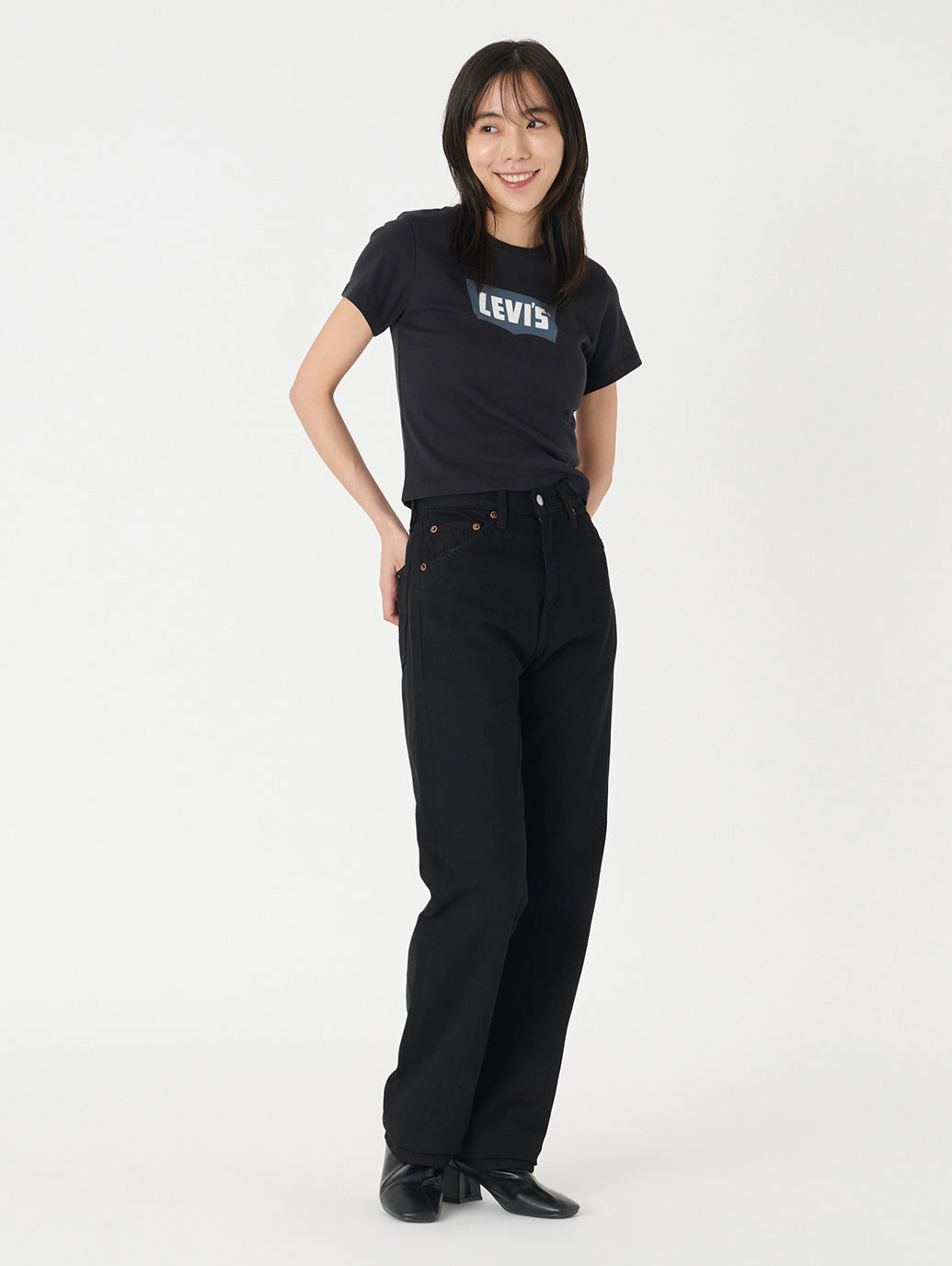 LEVI'S® VINTAGE CLOTHING 1950'S 701 JEANS BLACK LIZARD