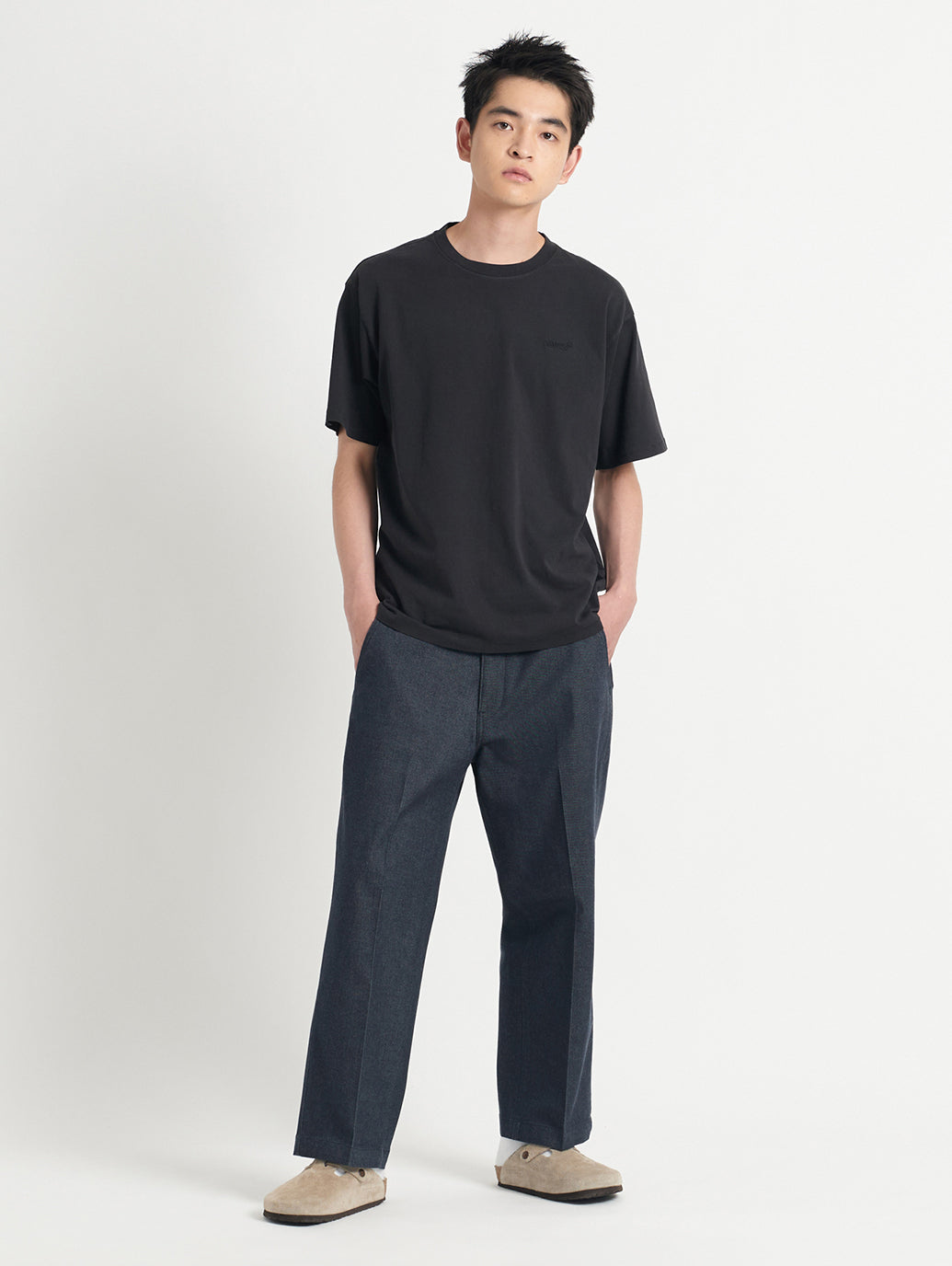 STA PREST ワイドレッグ クロップ インディゴ DENIM