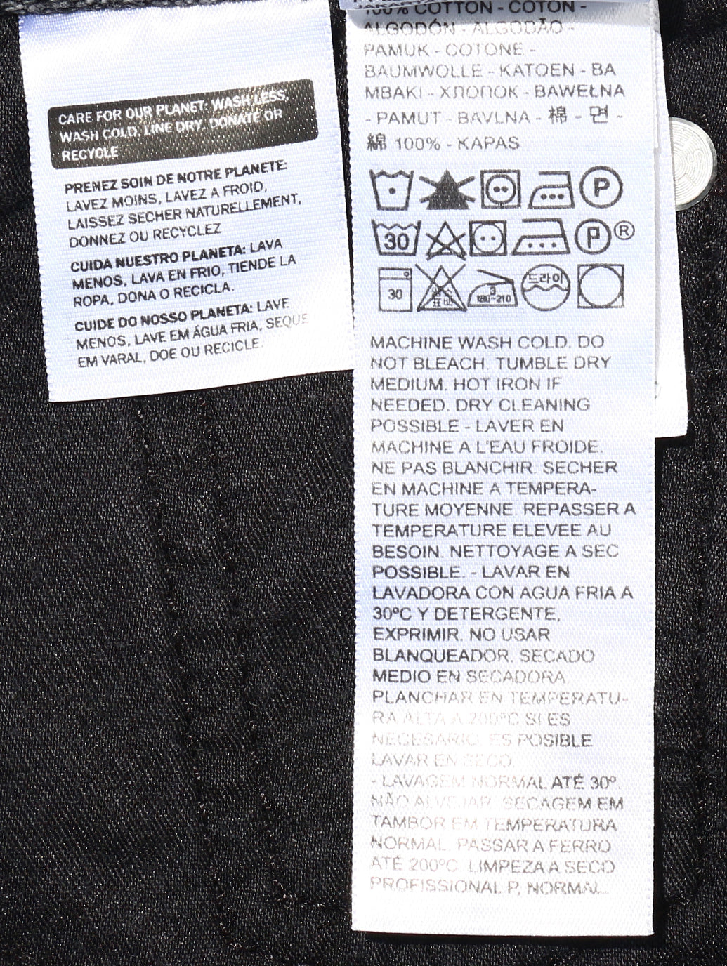 80S マムジーンズ ブラック BLACK STONEWASH