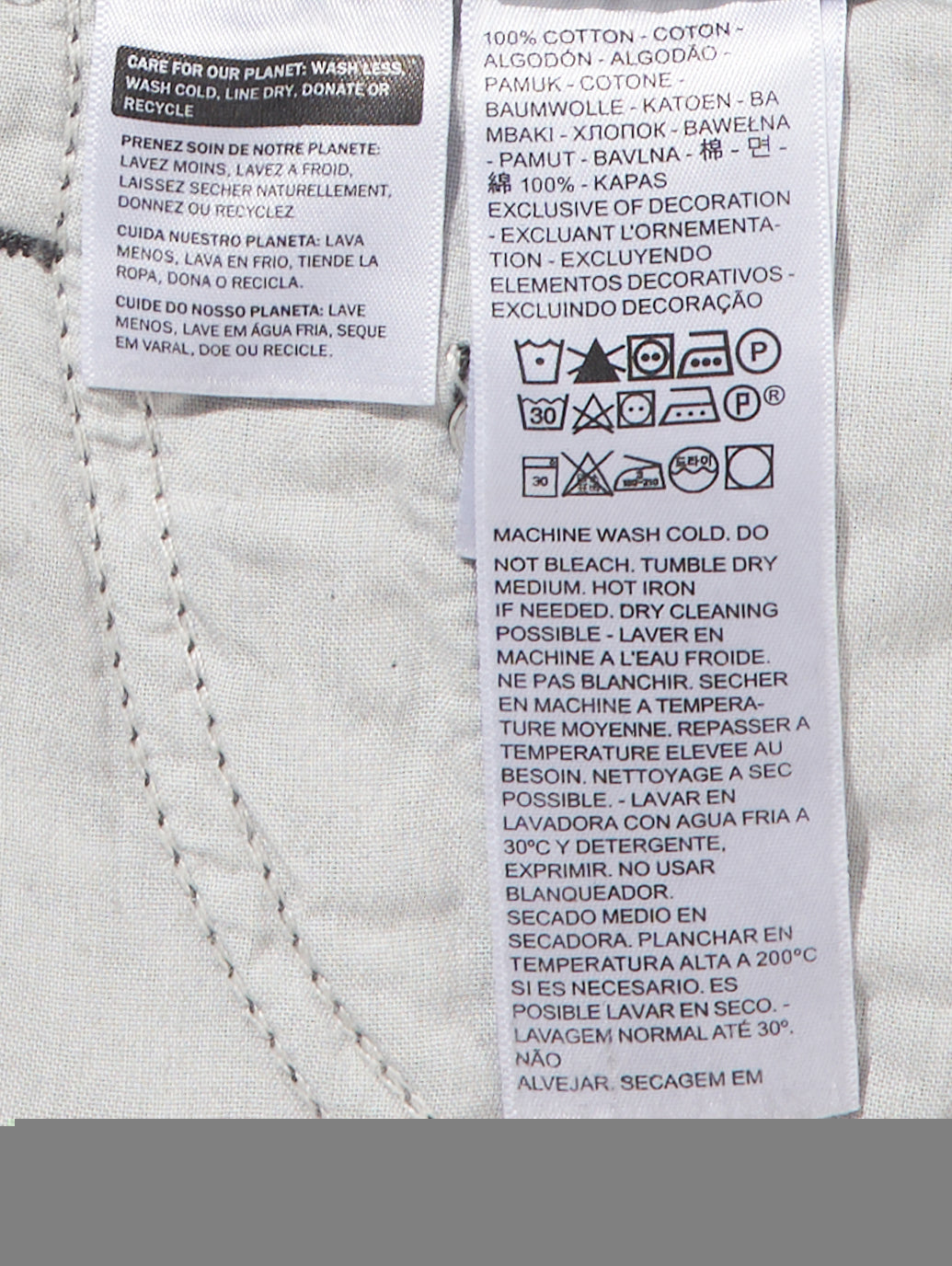 SILVERTAB™ 94 BAGGY グレー STONEWASH