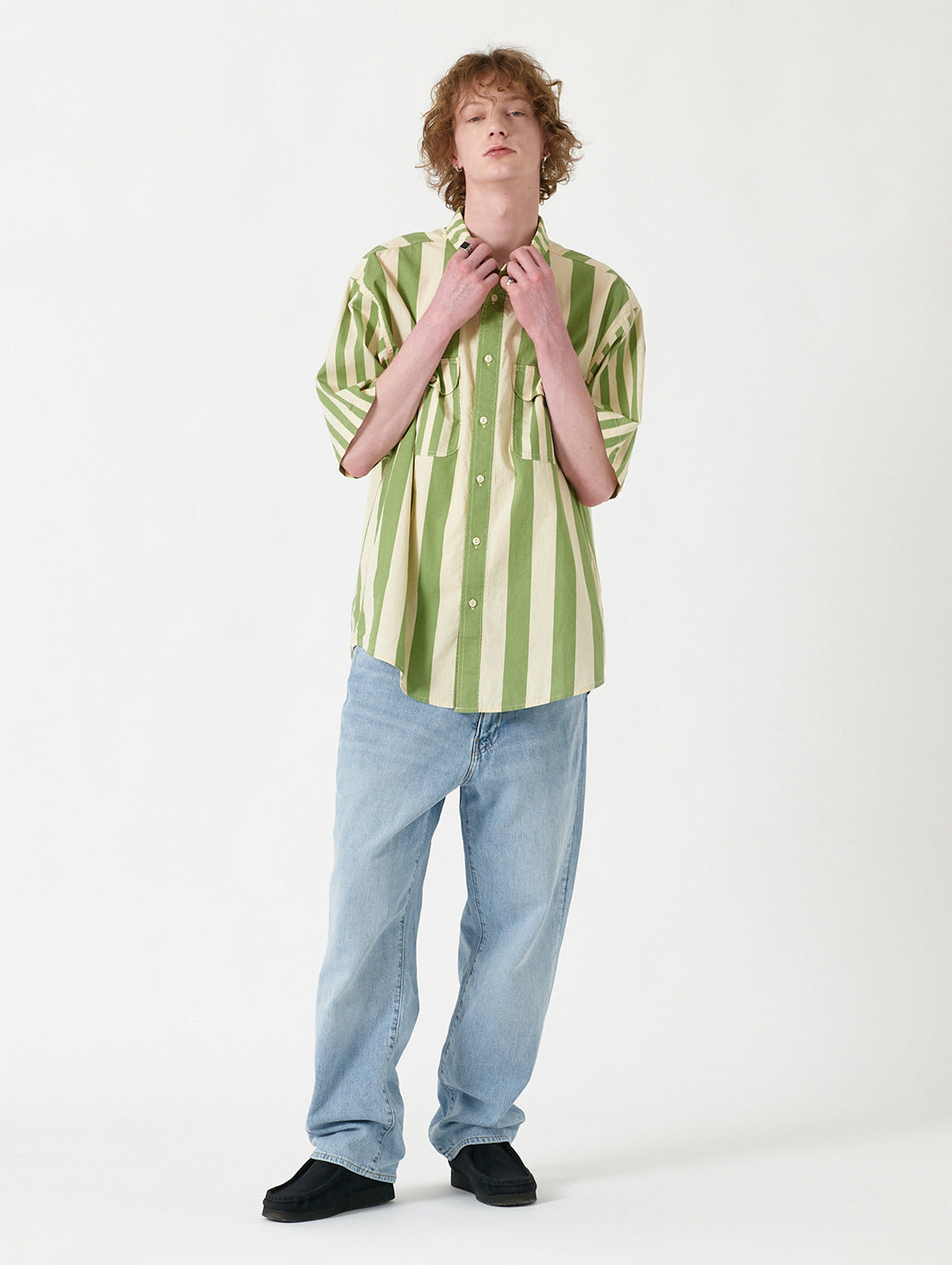 LEVI'S® SKATE 半袖シャツ グリーン MIXED UP GREEN