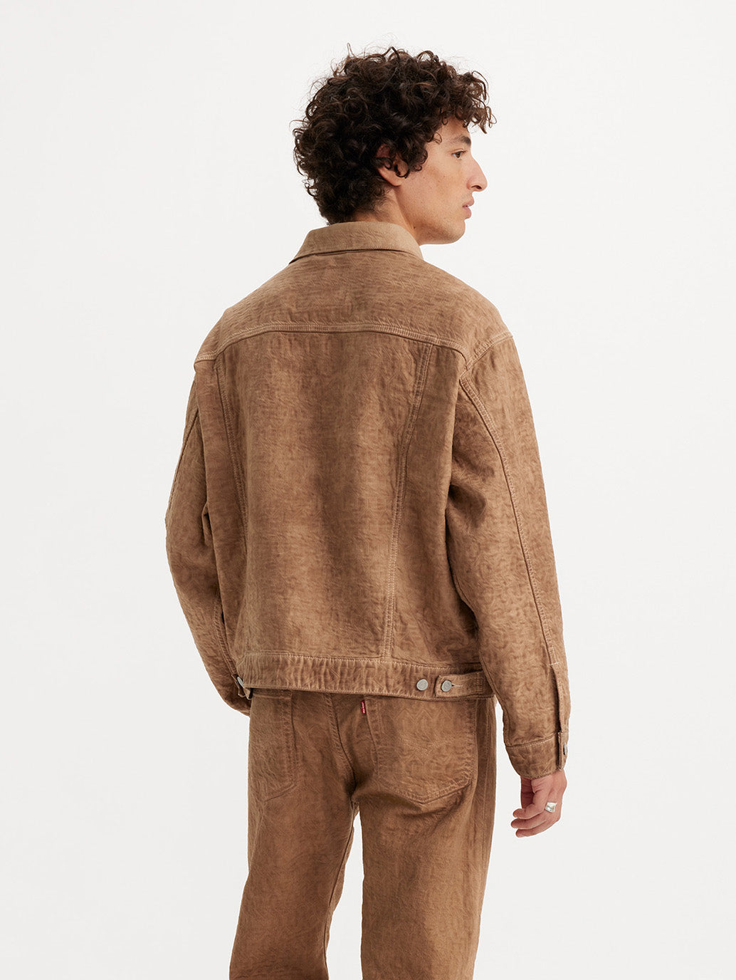 STUSSY & LEVI’S® JACQUARD トラッカージャケット ブラウン