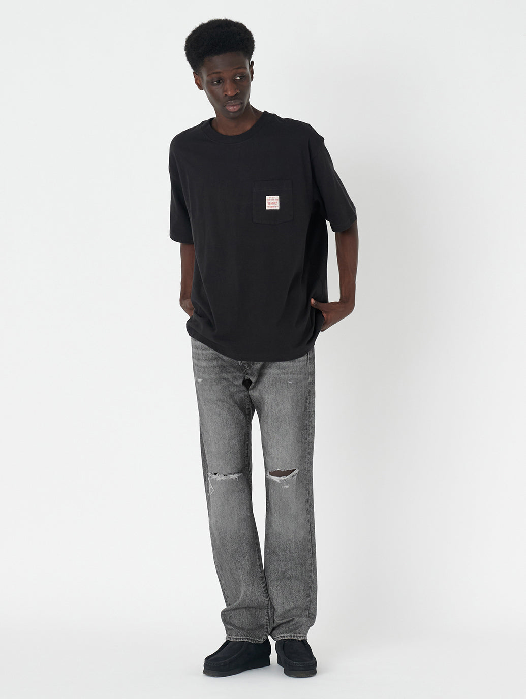 WORKWEAR Tシャツ ブラック METEORITE