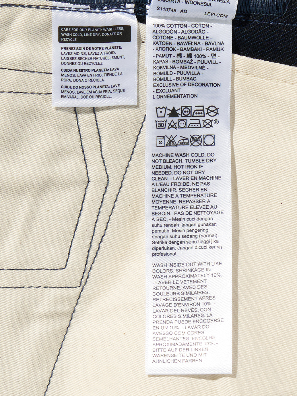 BLUETAB™ 1980's 501® ORIGINAL ジーンズ ダークインディゴ リジッド