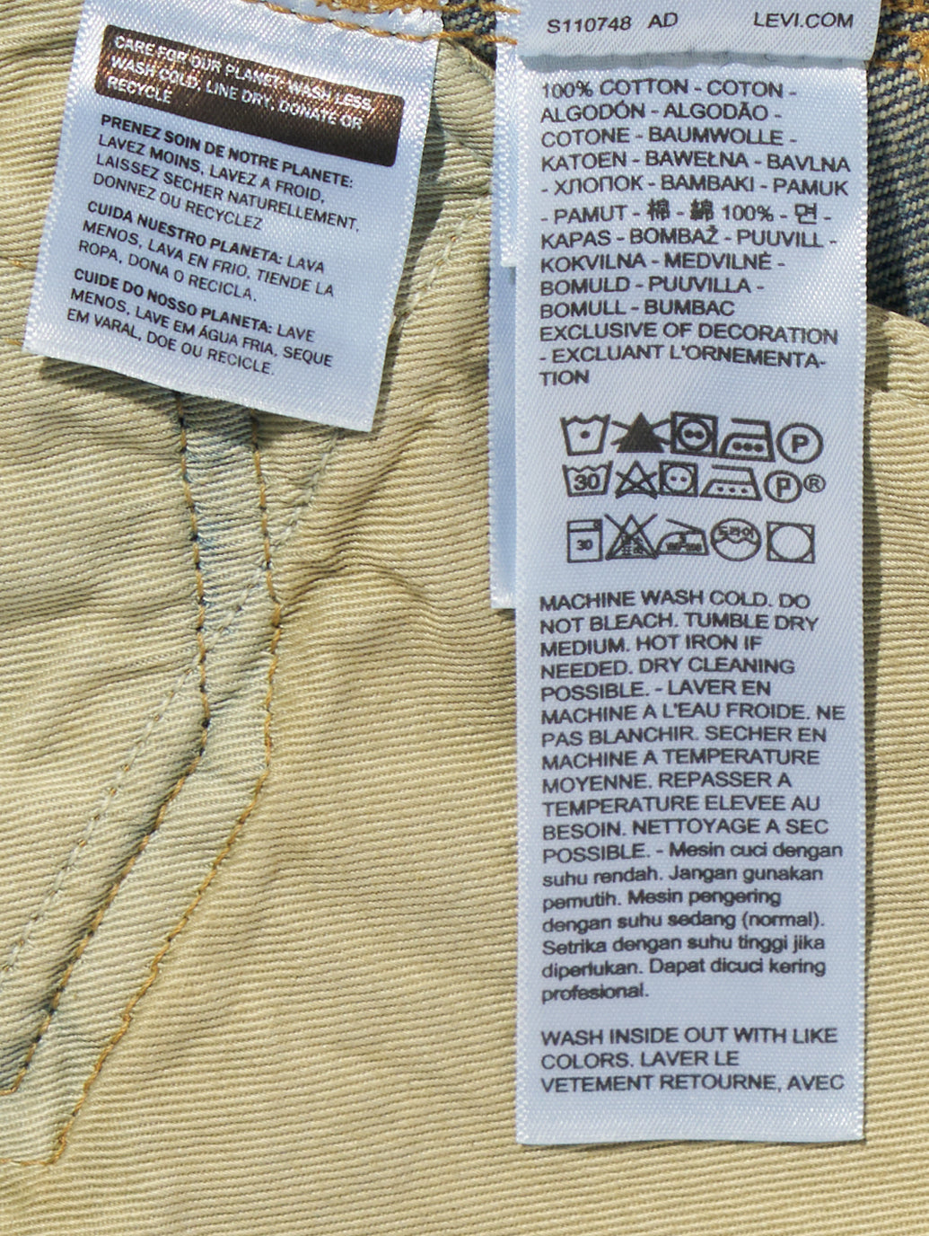 BLUETAB™ 505™ レギュラーフィットジーンズ ミディアムインディゴ MADE IN JAPAN