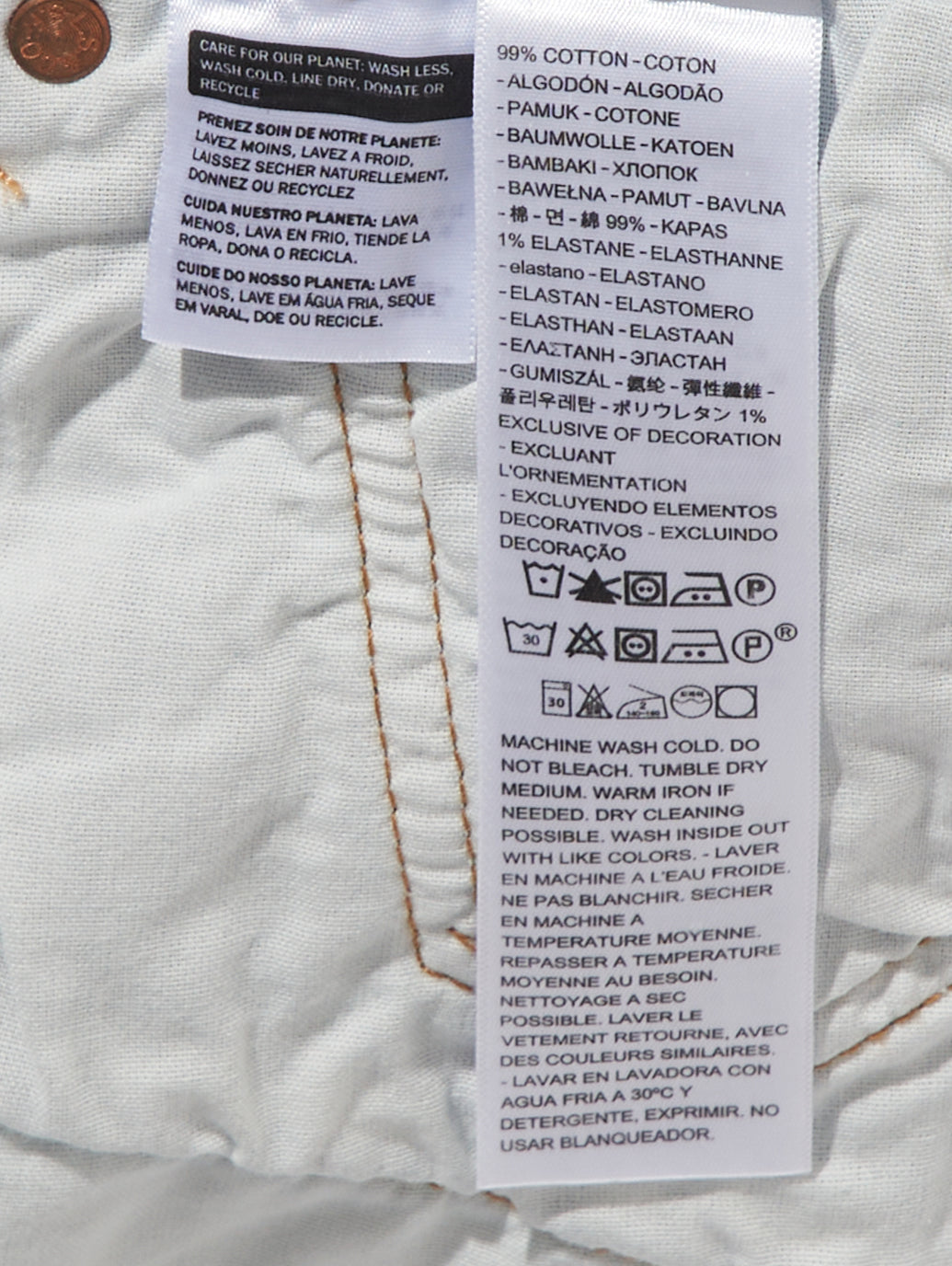 Levi's® for BAYFLOW 501® CROP ライトインディゴ WORN IN