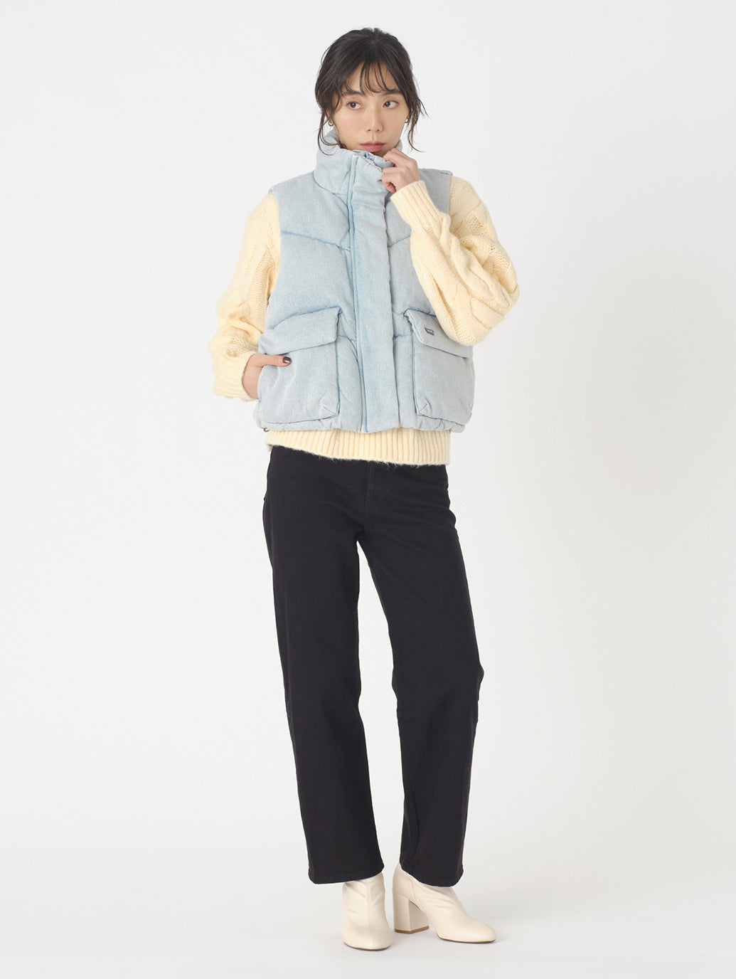 ダウンベスト ライトインディゴ CELEBRATE THE MOMENT