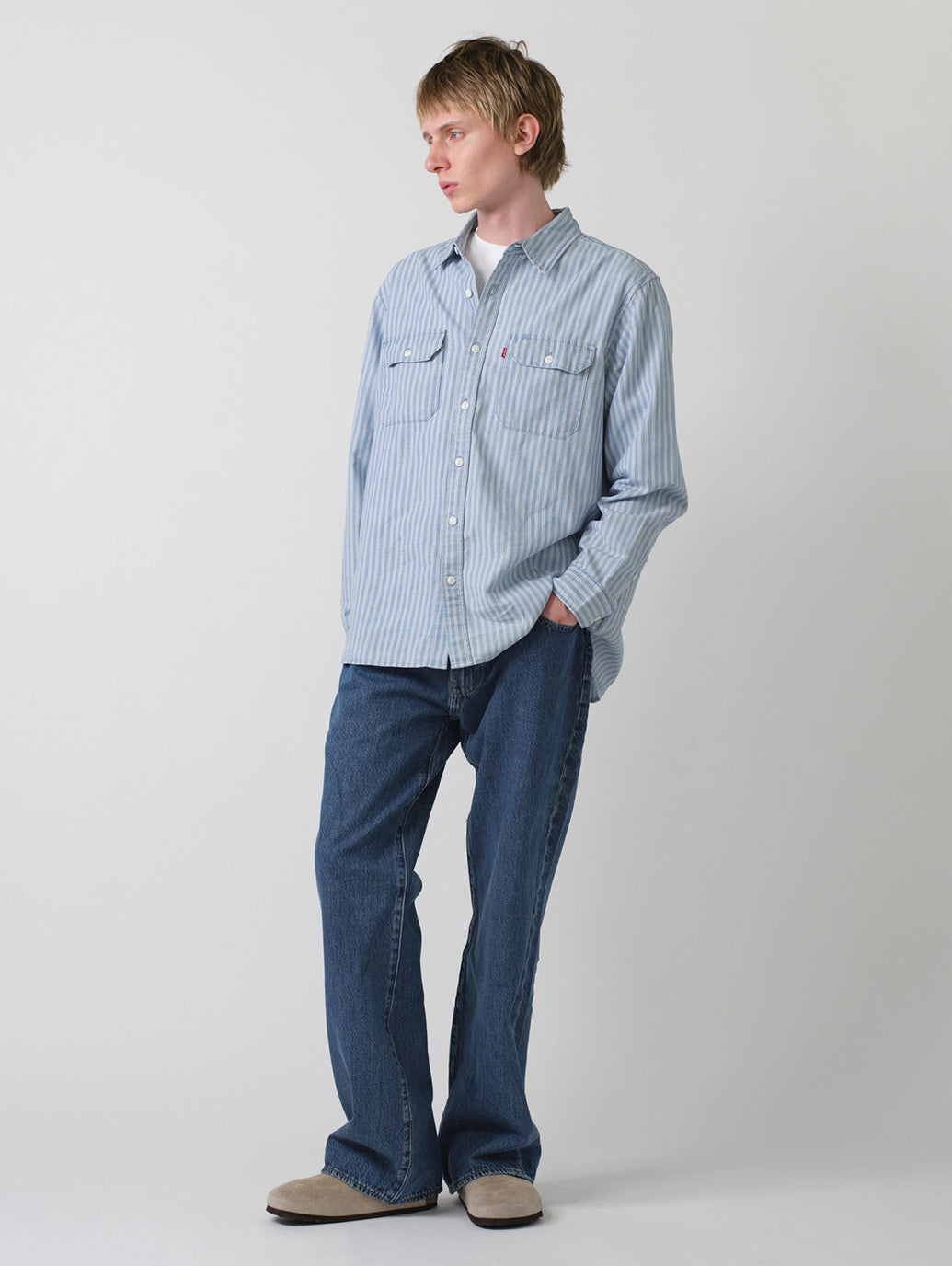 567 ジーンズ ルーズフレア ミディアムインディゴ