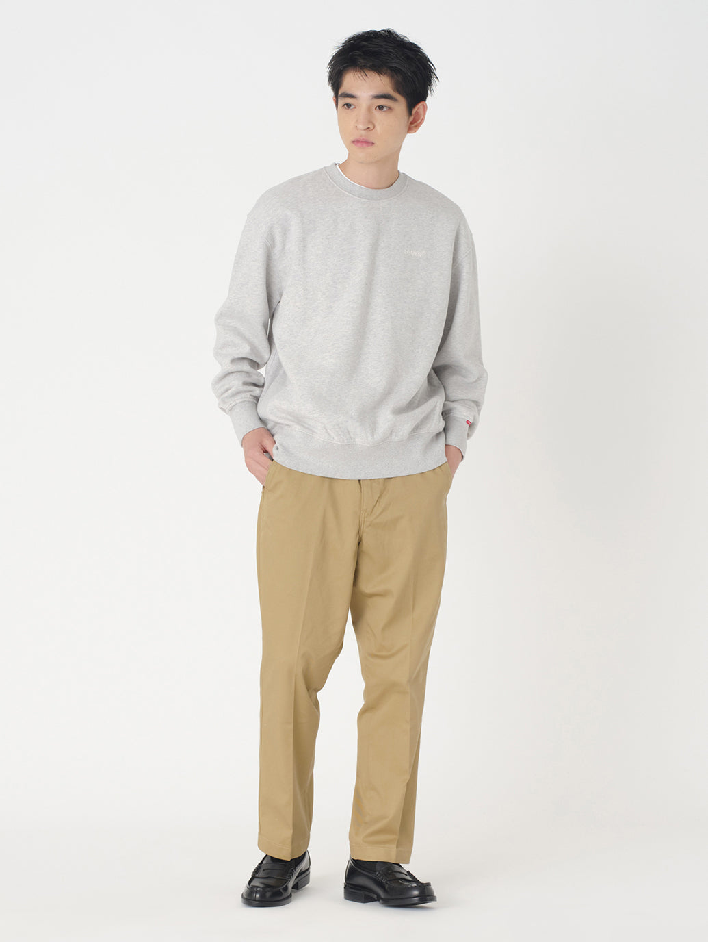 クルーネックスウェットシャツ