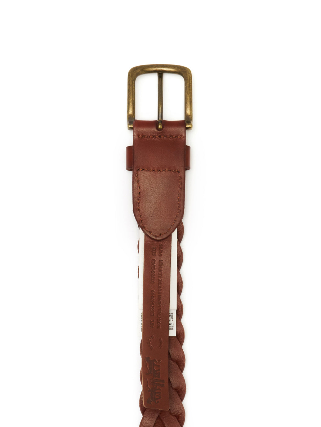 レザー 編み込みベルト