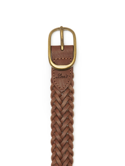 レザー 編み込みベルト