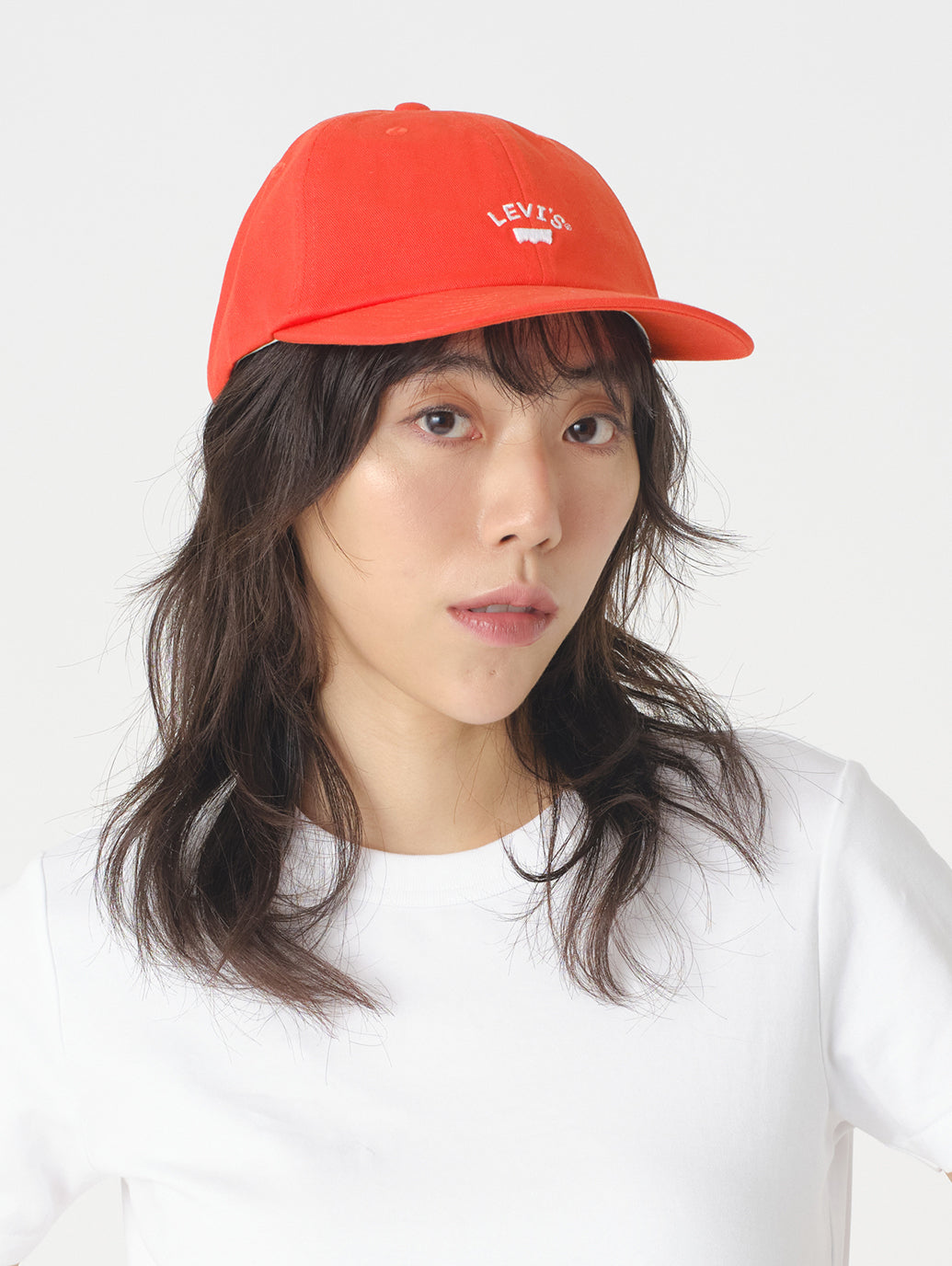 ロゴキャップ レッド