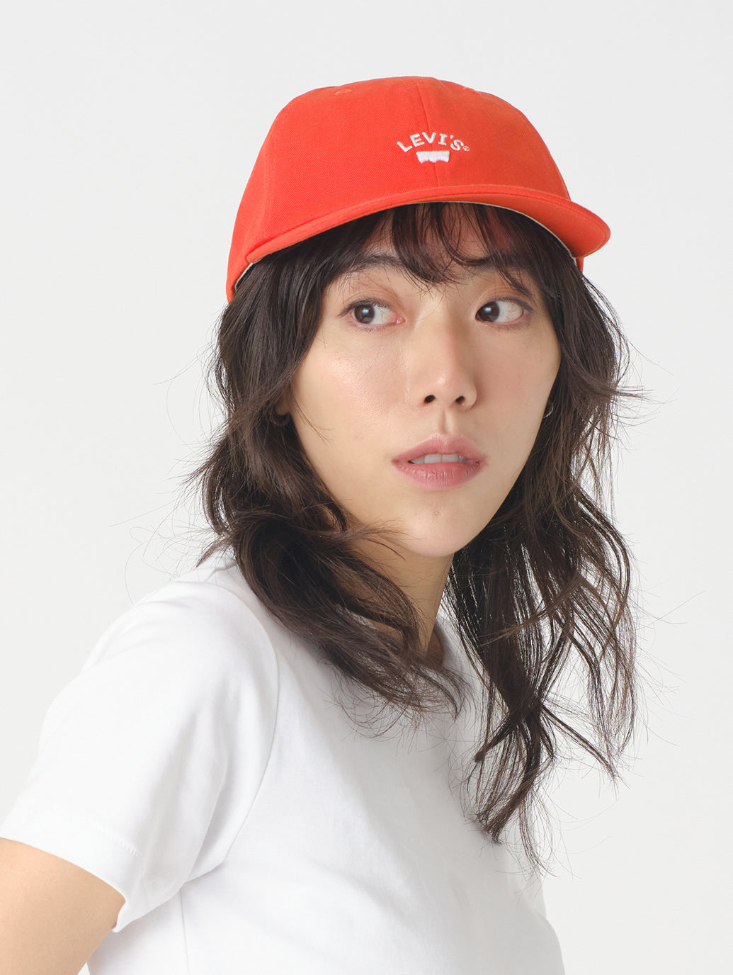 ロゴキャップ レッド