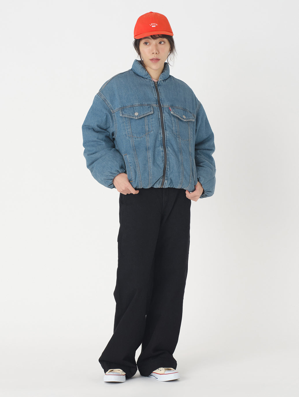 ロゴキャップ レッド