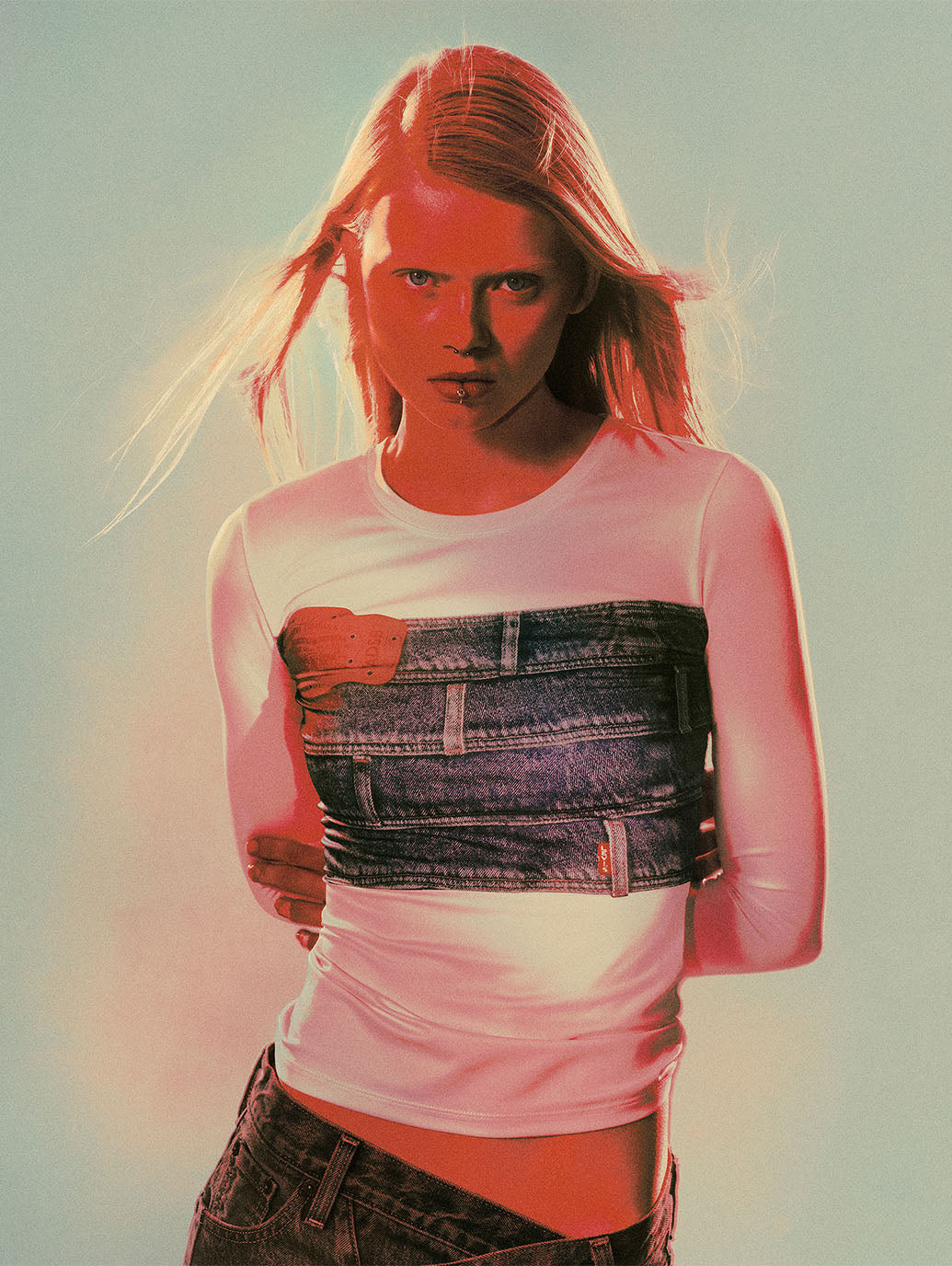 LEVI’S® x ADSB ANDERSSON BELL KNIT トップス ブルー