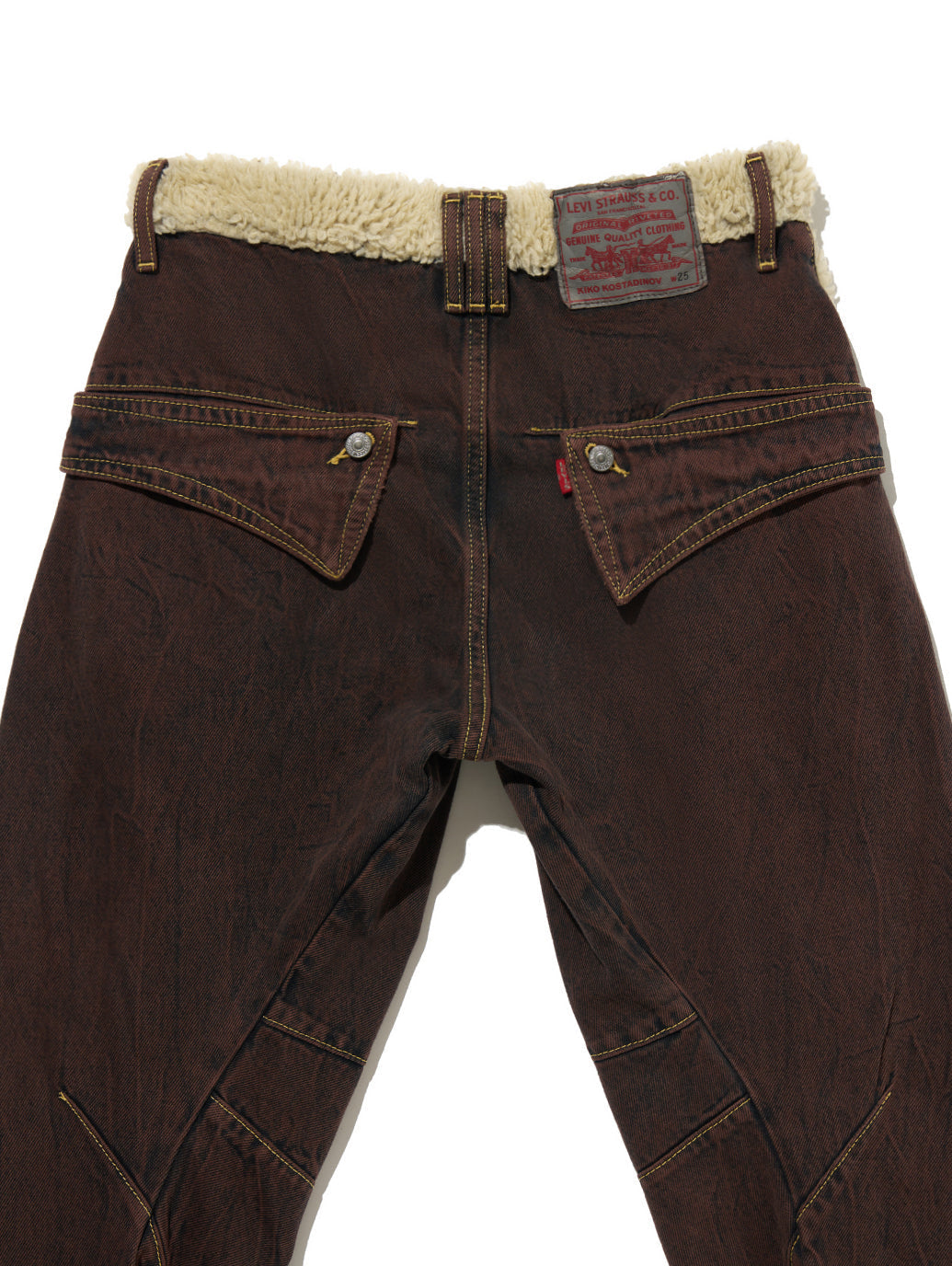 LEVI’S® x KIKO KOSTADINOV パネルボトム ブラウン SHERPA