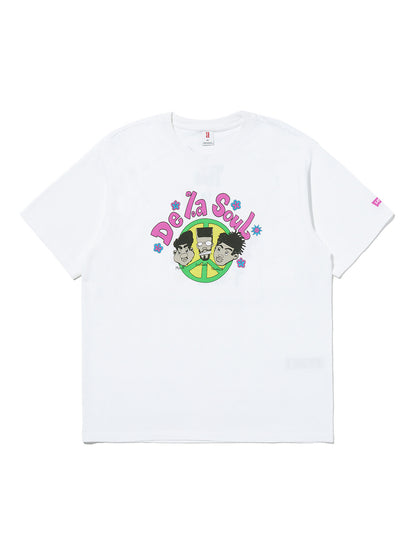 DE LA SOUL_FRONT BACK TEE WHITE +