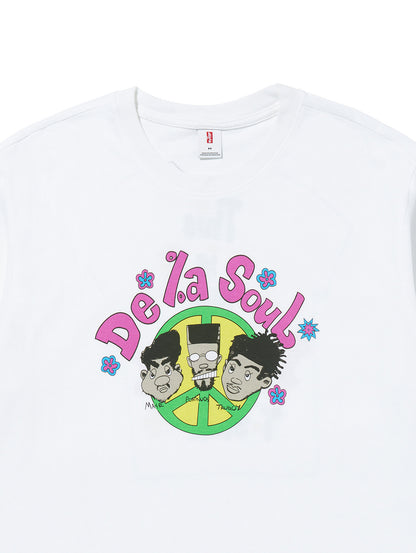 DE LA SOUL_FRONT BACK TEE WHITE +