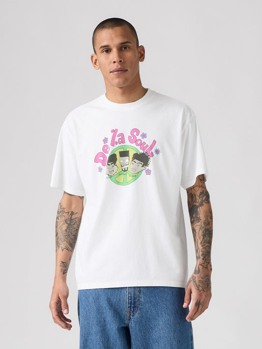 DE LA SOUL_FRONT BACK TEE WHITE +