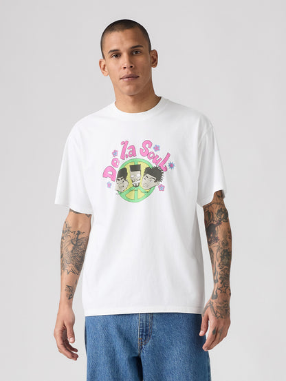 DE LA SOUL_FRONT BACK TEE WHITE +
