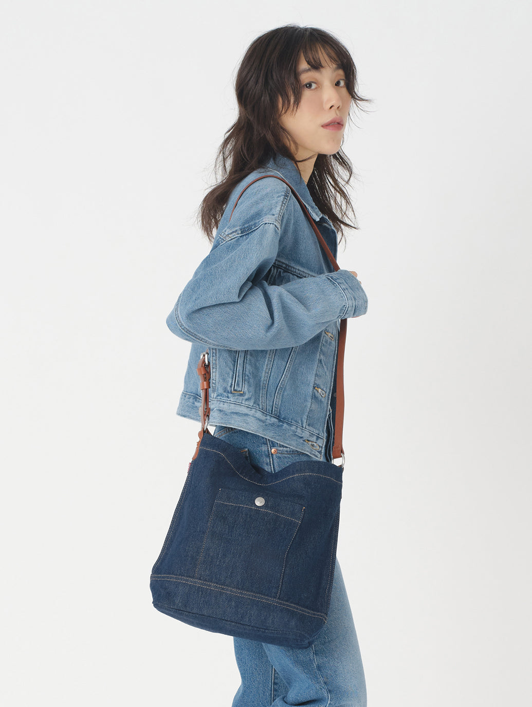 HERITAGE BUCKET バッグ ダークインディゴ