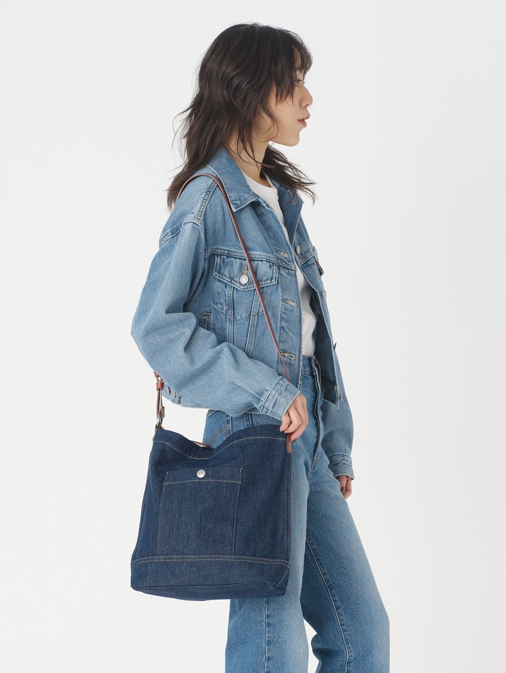 HERITAGE BUCKET バッグ ダークインディゴ