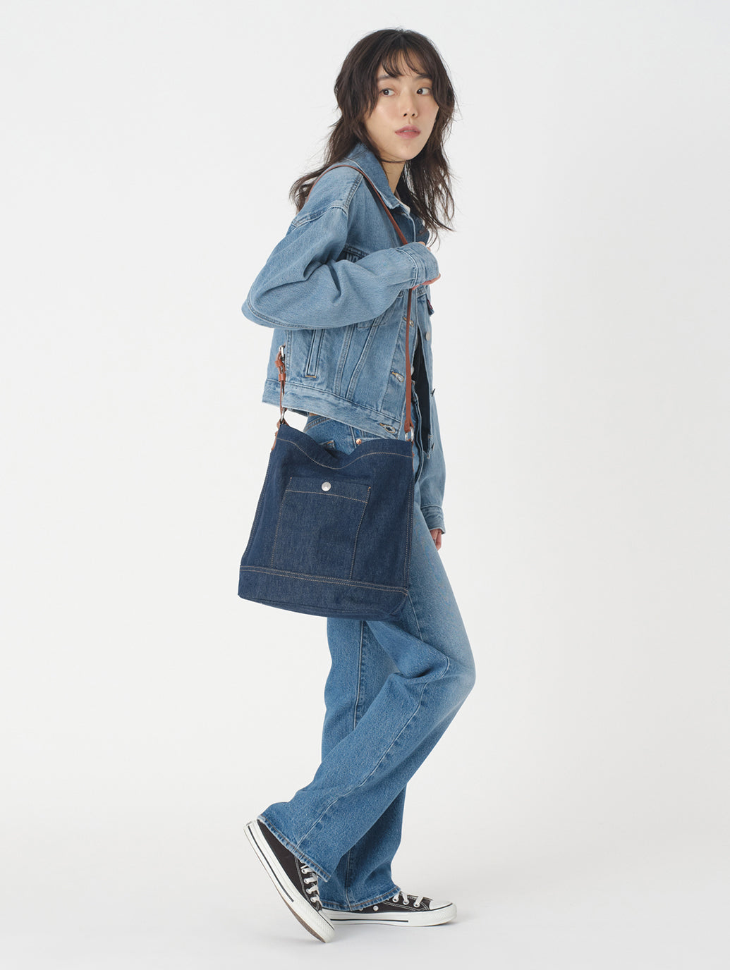 HERITAGE BUCKET バッグ ダークインディゴ