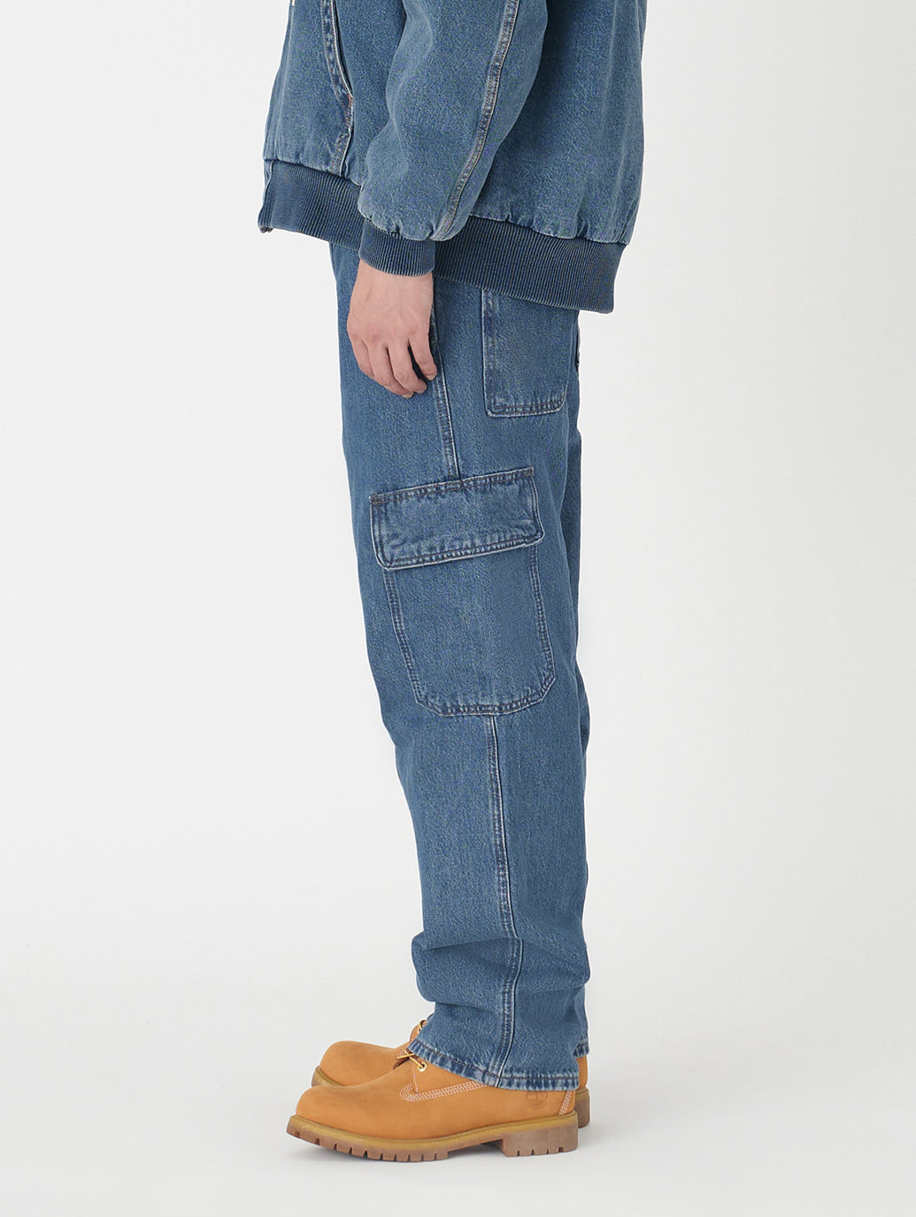 568™ ルーズストレート カーゴ ブルー GET INV