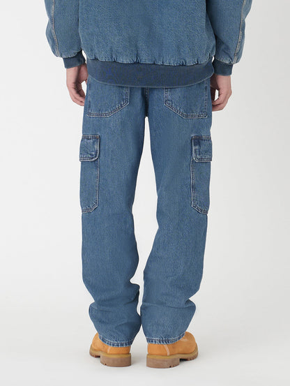 568™ ルーズストレート カーゴ ブルー GET INV