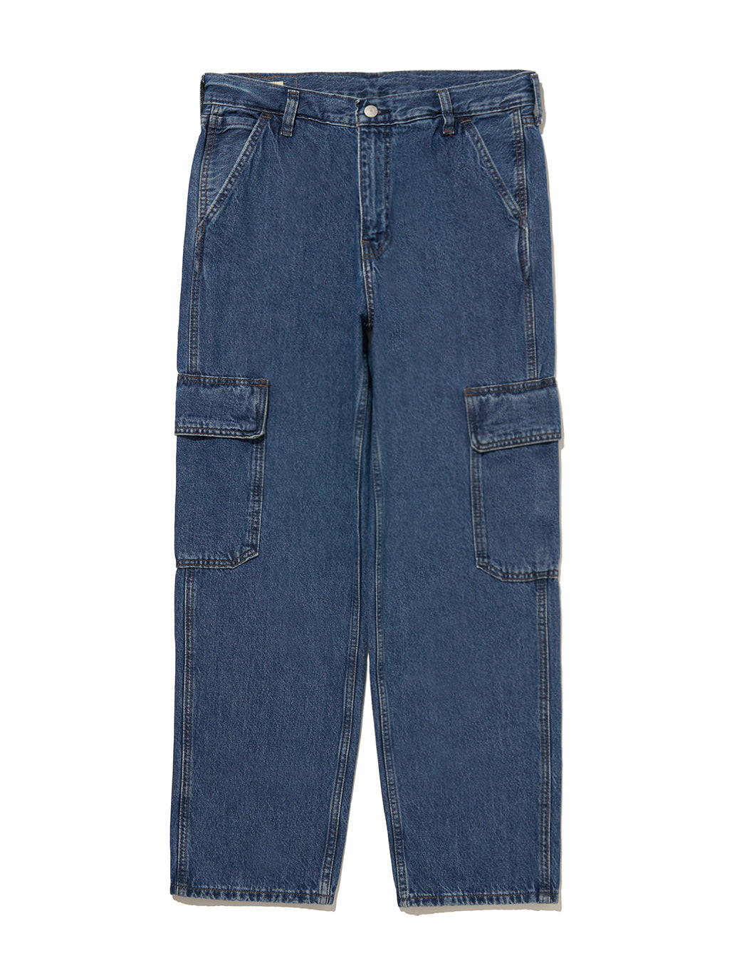 568™ ルーズストレート カーゴ ブルー GET INV