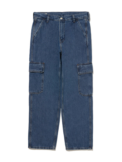 568™ ルーズストレート カーゴ ブルー GET INV