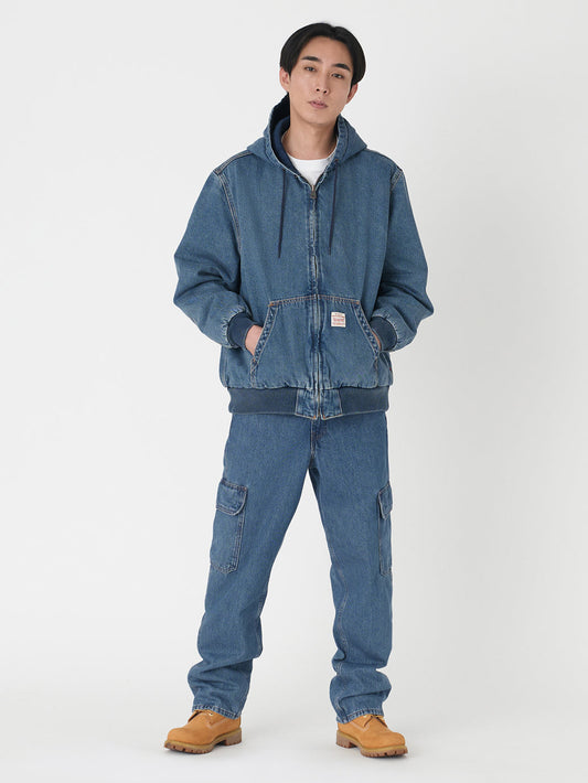 568™ ルーズストレート カーゴ ブルー GET INV