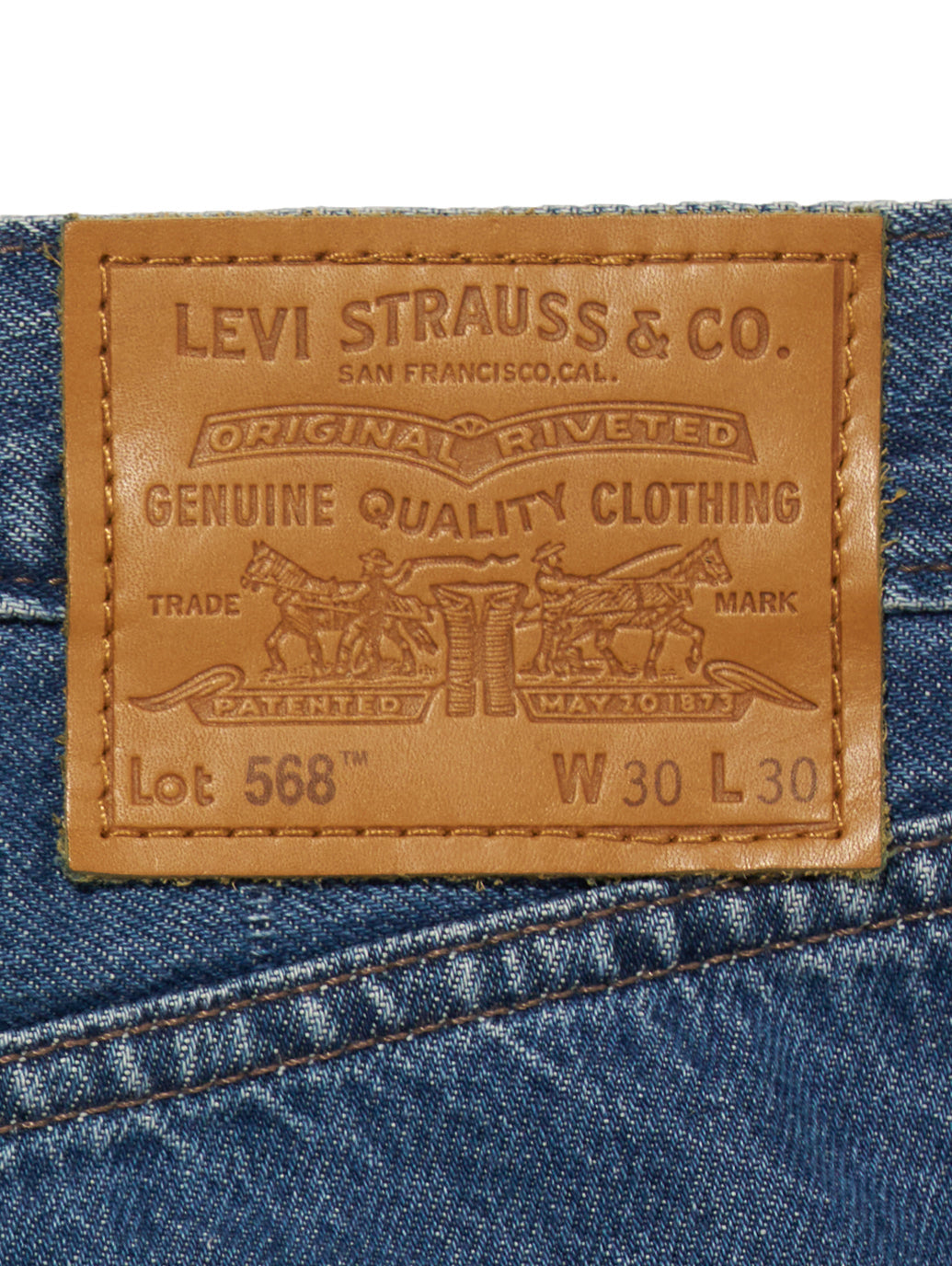 568™ ルーズストレート カーゴ ブルー GET INV