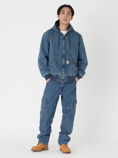 568™ ルーズストレート カーゴ ブルー GET INV