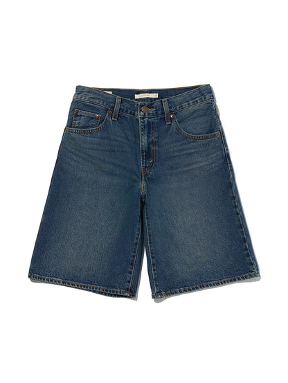 BAGGY DAD ジーンズ ショート ダークインディゴ