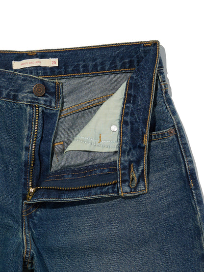 BAGGY DAD ジーンズ ショート ダークインディゴ