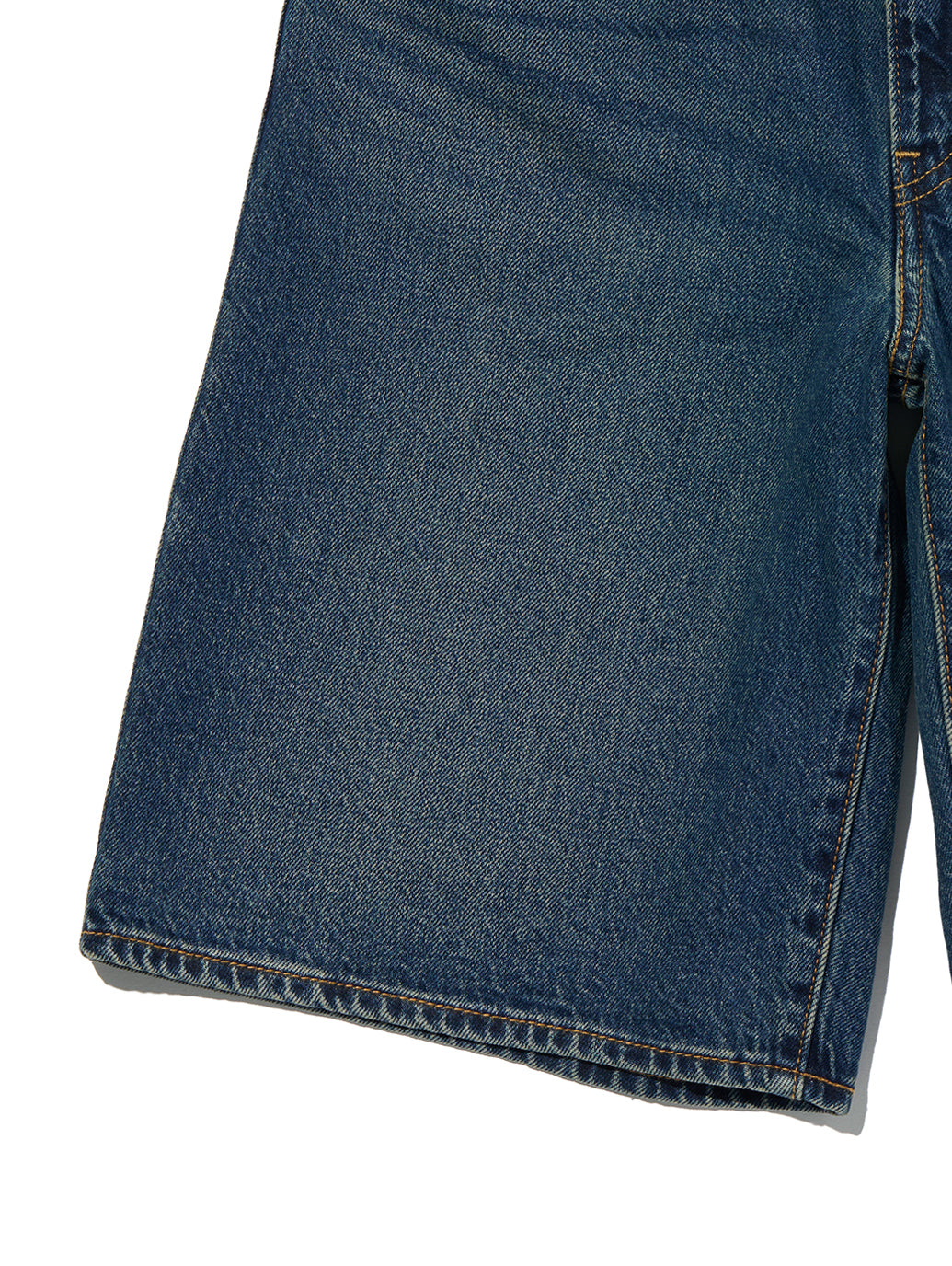 BAGGY DAD ジーンズ ショート ダークインディゴ