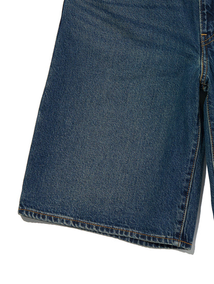 BAGGY DAD ジーンズ ショート ダークインディゴ