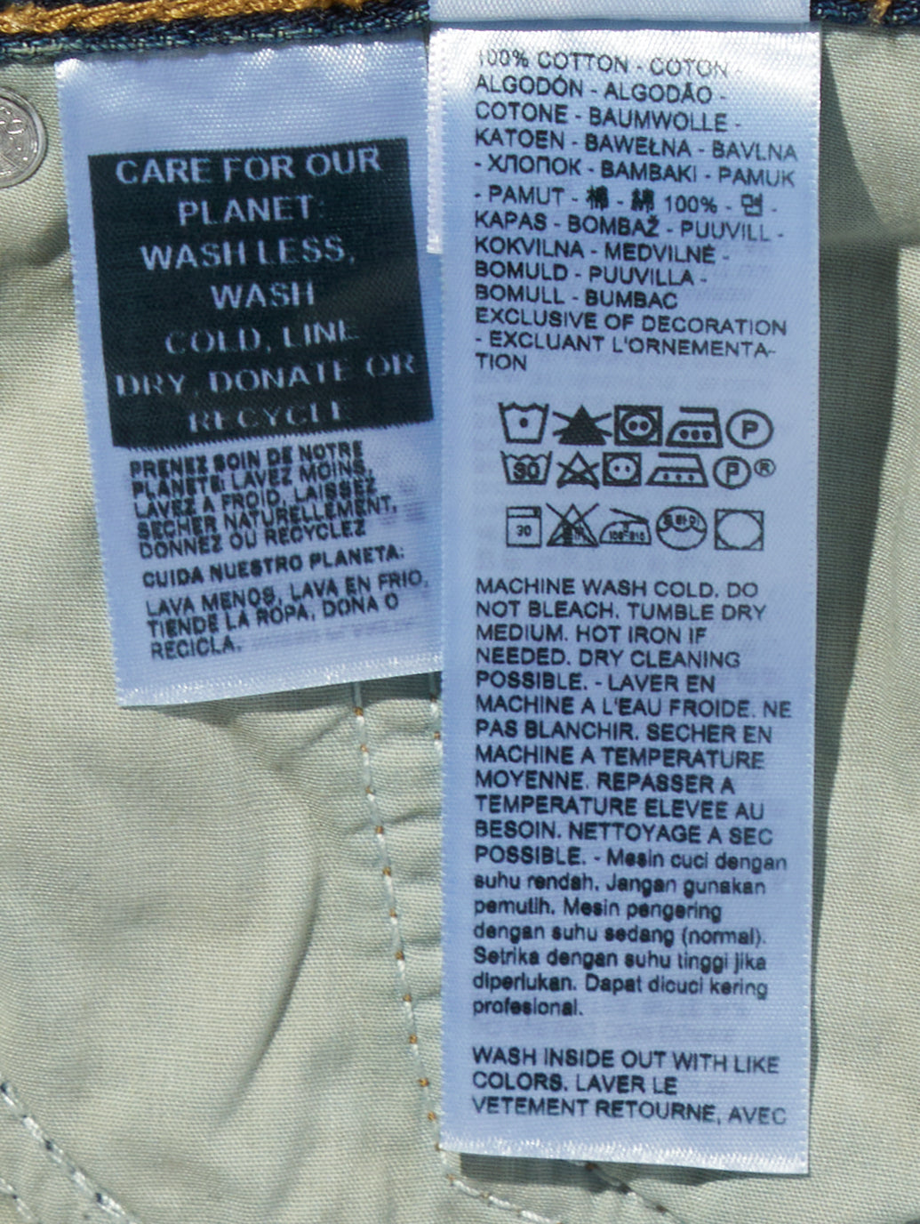 BAGGY DAD ジーンズ ショート ダークインディゴ