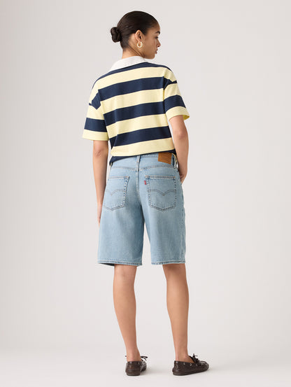 BAGGY DAD ジーンズ ショート ライトインディゴ